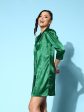 Lyush Women s Green Lycra Satin Blazer Dress Sale