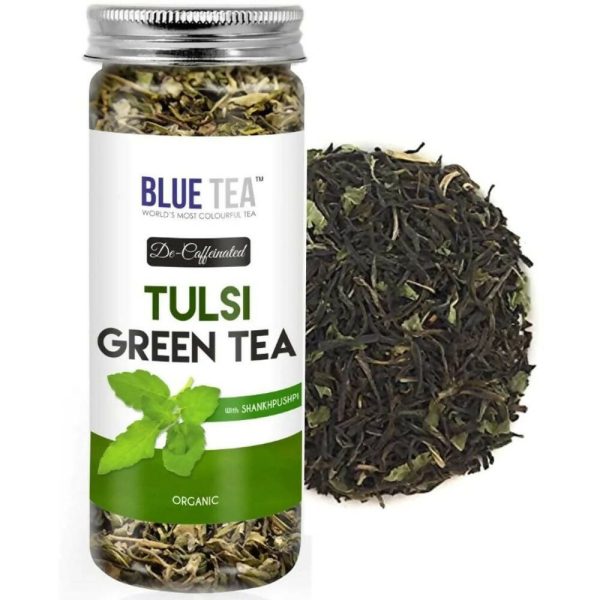 Blue Tea Organic Tulsi Green Tea For Sale