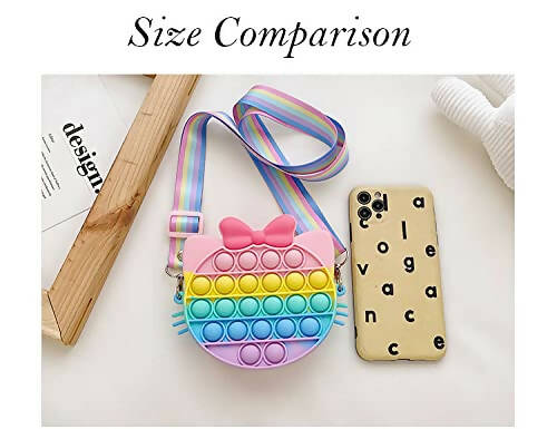 Sardar Ji Ki Dukan Pop It Bag Pineapple Shape Sling Bag , Silicone Adorable Bag With 2 Straps And Cute Keychain Accessory Multicolor (Strawberry, Red) Hot on Sale