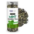 Blue Tea Organic Mint Green Tea with Shankhpushpi Fashion