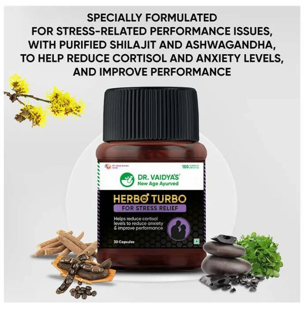 Dr. Vaidya s Herbo 24 Turbo Capsules For Stress Relief on Sale