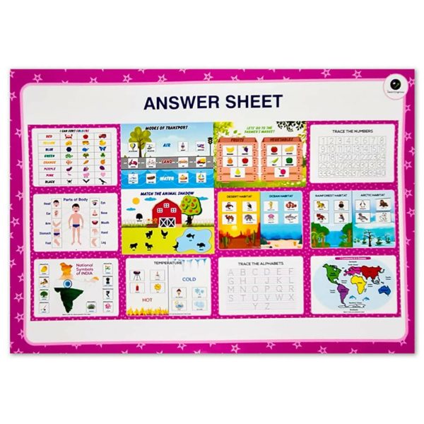 iLearnngrow Comprehensive English Kit - Activity Book for Kids to Learn English with 20 Interactive Worksheets for Age 2 - 6 years Cheap