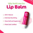 Mamaearth Vitamin E and Raspberry Tinted 100% Natural Lip Balm on Sale