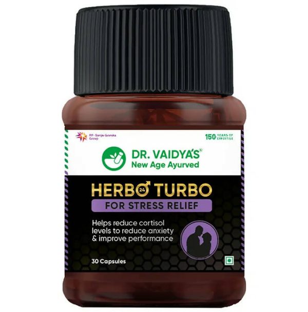 Dr. Vaidya s Herbo 24 Turbo Capsules For Stress Relief on Sale