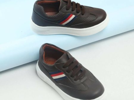 Tiny Bugs Boys Lace Up Casual Sheos - Dark Brown Online Hot Sale