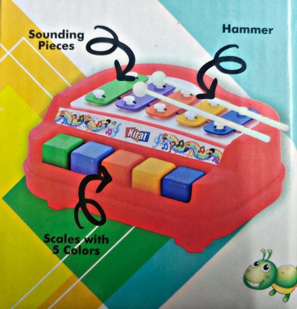 Sardar Ji Ki Dukan Kid S 2 In 1 Piano Xylophone Musical Instrument With 5 Key Scales For Clear Tones And Hammer Sticks For Xylophone Multicolor Hot on Sale