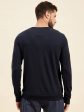 Lyush - Mascln Men s Navy Front Foil Skull Print Sweatshirt Sale