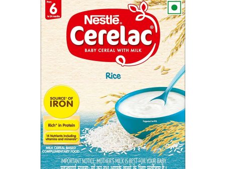 Nestle Cerelac Fortified Baby Cereal with Milk, Rice 6 to 24 months Online Sale