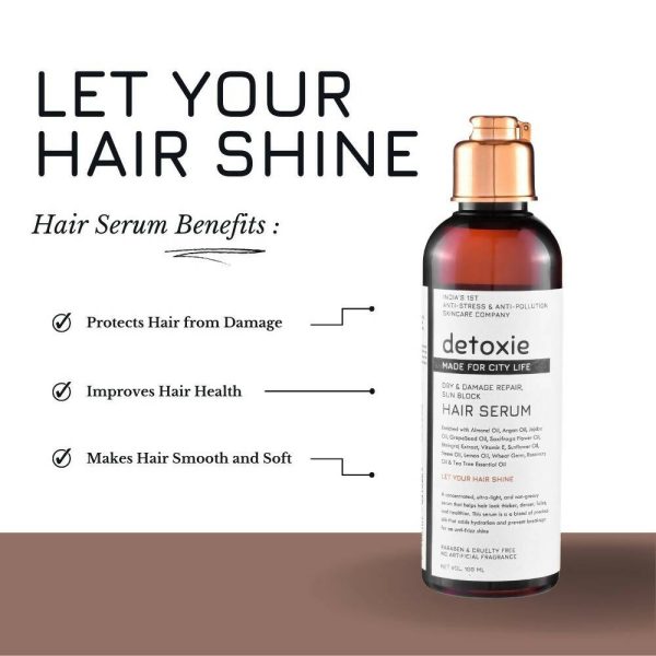 Detoxie Dry & Damage Repair Sun Block Hair Serum Online Hot Sale