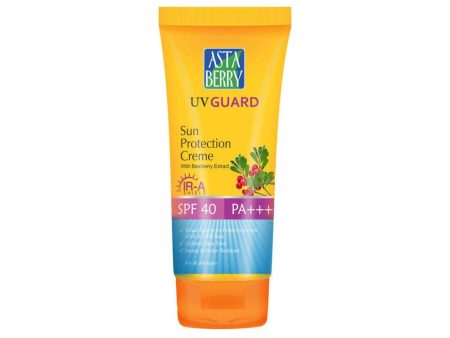 Astaberry UV Guard Sun Protection Crème SPF 40- Bearberry Extract For Cheap