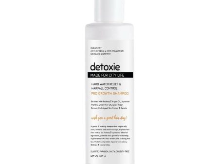 Detoxie Hard Water Relief & Hair Fall Control Pro Growth Shampoo Supply