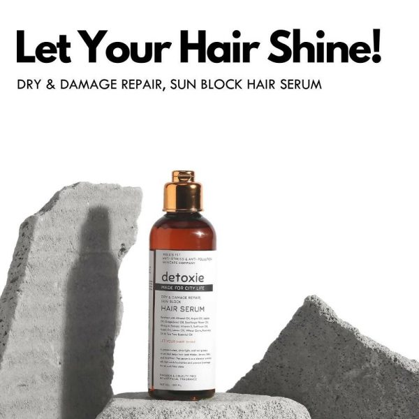 Detoxie Dry & Damage Repair Sun Block Hair Serum Online Hot Sale