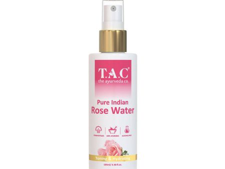 TAC - The Ayurveda Co. Pure Indian Rose Water For Toning & Hydration for Women & Men For Sale