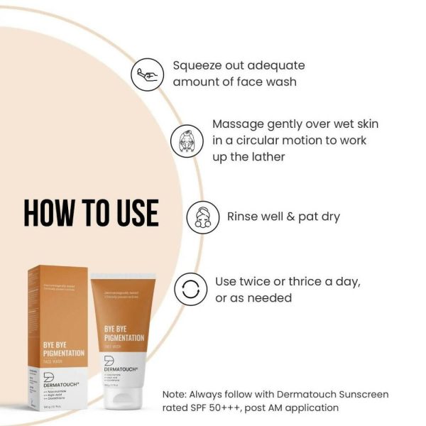 Dermatouch Bye Bye Pigmentation Face Wash Online