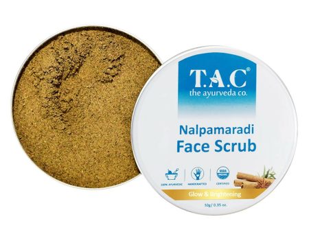 TAC - The Ayurveda Co. Nalpamaradi Face Scrub for Glowing & Brightening Skin with Triphala Powder for Women & Men Hot on Sale