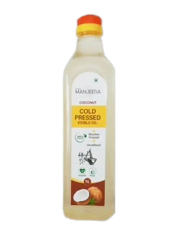 Manjeera Coconut Cold (Wood) Pressed Edible Oil Online Hot Sale