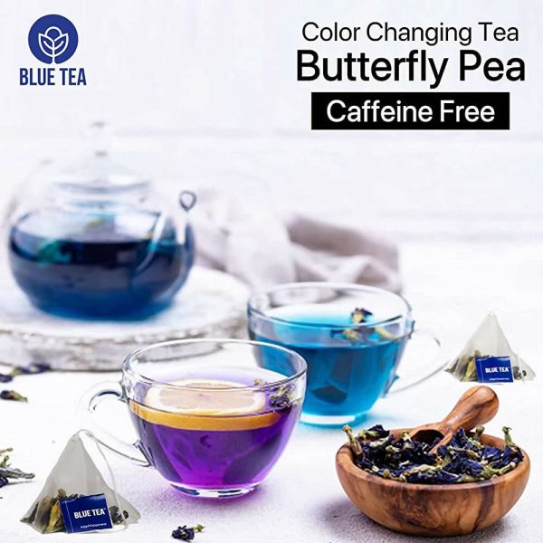 Blue Tea Butterfly Pea Ginger Herbal Tea Bags Online now