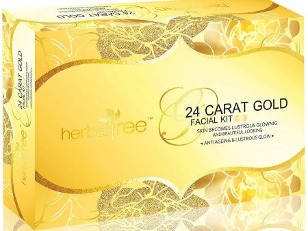 Herbal Tree 24 Carat Gold Facial kit For Anti-Ageing, Gold Radiance & Instant Glow Fashion